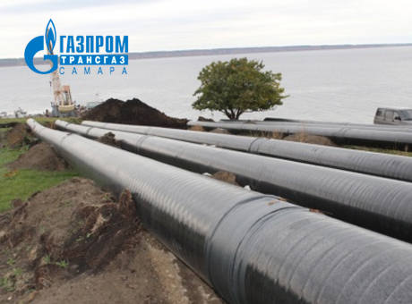 Offshoot pipeline Syzran-Ulyanovsk, submerged crossing